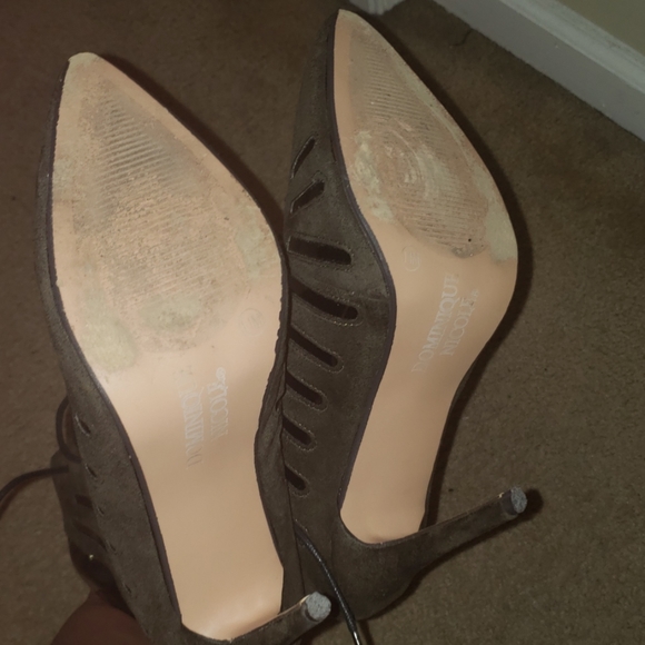 Army Green Stiletto Boots - Picture 7 of 8